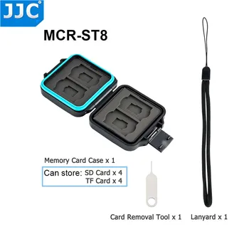 JJC Fotoaparátu, Pamäťovej Karty, Úložného Vode-Odolné puzdro pre SD/Micro SD/TF/Micro SIM/Nano SIM karty SD Pamäťovú Kartu Organizátor Držiak na Okno 4