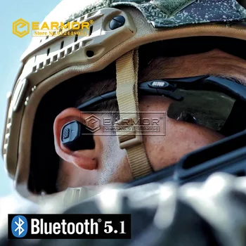 EARMOR M20T Nové Bluetooth zátkové chrániče sluchu Lov Headset Streľba Elektronické zátkové chrániče sluchu Proti Hluku Ucha, Plug Šumu NRR26db 4
