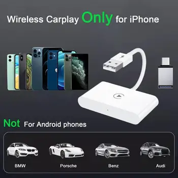 Bezdrôtové CarPlay Adaptér Pre IPhone Apple Wireless Carplay Modul Plug and Play A 5 ghz WiFi on-Line Aktualizácia Auto Adaptér do Auta 4