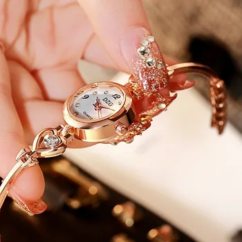 Ženy Hodinky Srdce Diamantový Náramok Hodiniek Bežné Jednoduché Quartz Módny Náramok Montre Femme Reloj Mujer Relojes Para Mujer 4