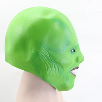 Film Maska Jim Carrey Cosplay Halloween Masky Strana Zelených Funcy Šaty Dospelých 4