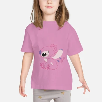 Deti Oblečenie Disney steh T-shirts Pre Chlapca, Dievča, Baby, Deti Topy Krátky Rukáv Dieťa Harajuku 3D Tričko zábavné Oblečenie Kostým 4