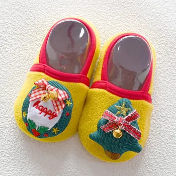 Ženy Papuče Zimné Detské Ponožky Topánky Dieťa Roztomilé Deti Chlapci Topánky Mäkké Jediným Dieťa Poschodí Ponožky Topánky Batoľa Vianočné Ponožky Deti 4