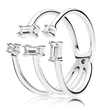 925 Sterling Silver Ring Jemné Pocity Páse S Nástrojmi Krútenie Prstene Pre Ženy, Svadobné Party Módne Šperky 4