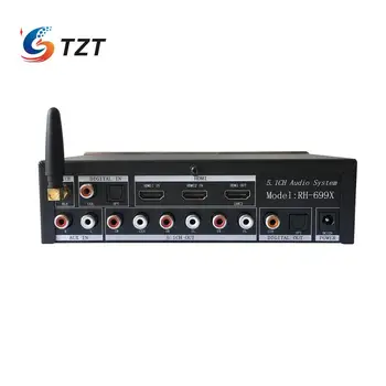 TZT RH-699X 4K Audio Dekodér Bluetooth 5.0 Vlákniny Koaxiálny 5.1 Kanál pre kompatibilný s HDMI Audio Splitter DTS Dekodér Dolby 4