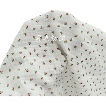 100X135cm Malé Kvetinové Handričkou Double-layer Bavlna Gázy Krepové Home Service Textílie 4
