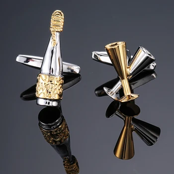 Novinka fashion tričko cufflink stetoskop doska Hasiaci prístroj Budík klip dizajn manžetové whoelsale&retail 4