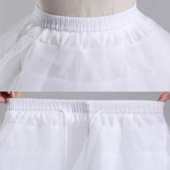 Biele Ženy, Dievčatá Ročník Viacvrstvových Skladaný Spodnička Balet Bublina Krátke Tutu Sukne 4