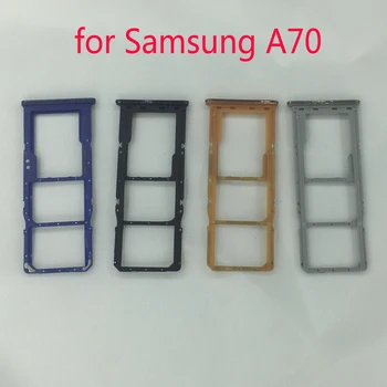 Zásuvka na Kartu SIM Adaptér Držiak Pre Samsung A10 A20 A30 A40 A50 A60 A70 A80 A90 Pôvodné Telefónne Black Nano SIM Karty Micro SD Slot 4