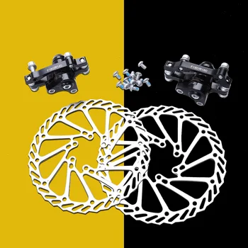 1 Pár MTB Mechanické Bicykli Kotúčové Brzdy Vpredu & Vzadu Disku Rotora Brzdový Kit pre Horské Bicykle, Cestné Bicykle(Náhodnú Veľkosť) 4