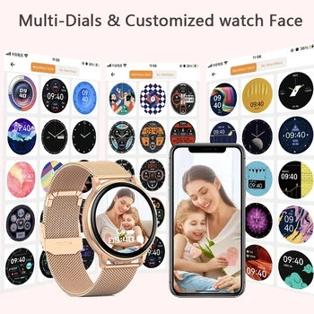 2022 Smart Hodinky Ženy Vlastné Dial Prijatie Hovoru Krvný Tlak Sledovať Športové Hodinky Mužov Nepremokavé Smartwatch Pre Samsung Xiao 4