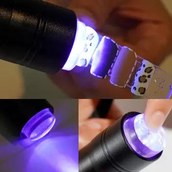 Mini Vreckový UV Stlačte Svetlo pre Nail Art UV Lampa S Jelly Silikónové Stamper Hlavu Nail Art Pečiatky poľskej Tlače Rýchle Suché Čítanie 4