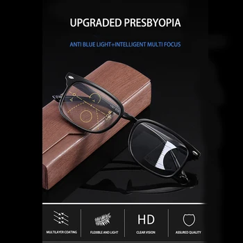 JULI Progresívna Multifokálna Čitateľ Vidieť Ďaleko A Blízko Čítanie Okuliare Bifocal Presbyopia Muži Ženy Okuliare na Čítanie 5001 4