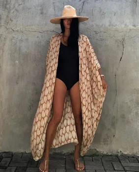Plážové Šaty, Tuniky zakryť Výšivky Kaftan Saida de Praia Ženy Bikini Cover-up Pareo Sarong Plaviek 4