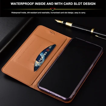 Luxusné Originálne Kožené Business Telefón Puzdro Pre Samsung Galaxy Note 8 9 10 20 Plus Note20 Ultra Magnetické Flip Cover 4