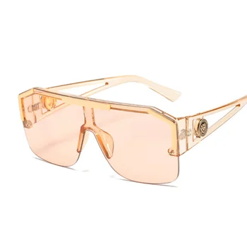 Nový Luxusný Nadrozmerné Mužov Slnečné Okuliare Značky Dizajnér Slnečné Okuliare Pre Ženy Móda Gradient Námestie Odtiene 4
