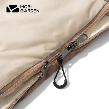 Mobi camping Záhrada s kapucňou spací vak hlavu mini typ spací vak 1,8 kg 5