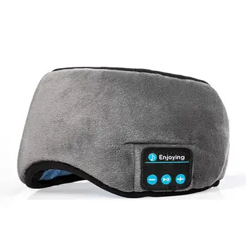 Bluetooth 5.0 Bezdrôtové Stereo Slúchadlá 3D Očná Maska hlavový most Spánku Mäkké Stereo Slúchadlá Spanie Očná Maska Hudby Prepínač Headset 5