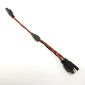 1 SAE-2 SAE splitter kábel sieťový Predlžovací 2 spôsob Kábel Zapojte 18AWG Adaptér Konektor Rýchle Pripojenie Odpojte Solárny systém o1 5