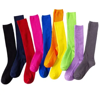 JT Vysoko kvalitné dámske ponožky farbou teľa ponožky fluorescenčné bavlnené ponožky Pilot pilot Ponožky dámske pančuchy 5