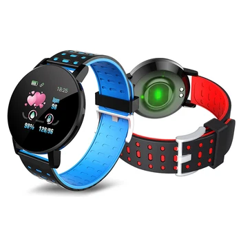 NOVÉ 119S Smart Hodinky Muži Ženy Krvný Tlak Nepremokavé Športové Kolo Smartwatch Smart Hodiny Fitness Tracker Pre Android a IOS 5