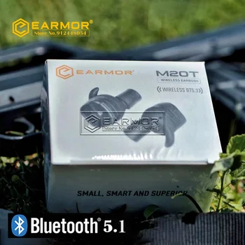 EARMOR M20T Nové Bluetooth zátkové chrániče sluchu Lov Headset Streľba Elektronické zátkové chrániče sluchu Proti Hluku Ucha, Plug Šumu NRR26db 5