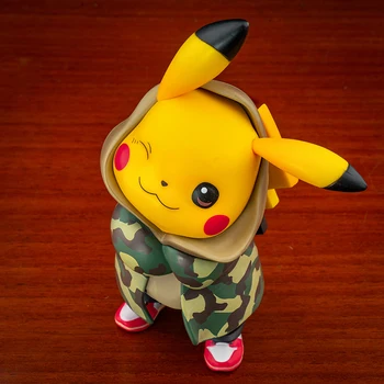 Pokemon Kawaii Kamufláž Pikachu Akcie Obrázok Anime Cosplay Vrecku Monštrá Model Prekvapenie, Hračky Pre Deti, Chlapec A Dievča 5