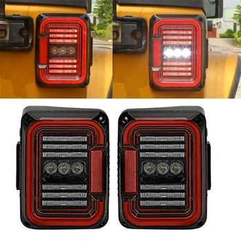 BODKA LED zadné Svetlá Otočte signalizačná kontrolka Zadnej Brzdy zadné svetlá Na Jeep Wrangler JK JKU Športové Sahara Slobody Rubicon 2007 - 2017 5