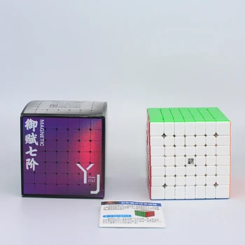 Yong jún Yufu V2M 7x7x7 Magnetické Magic Cube Profesionálne rýchlosť kocka Stickerless 7x7 Cubo Magico Hra cube Vzdelávacích Hračiek, Darčekov 5
