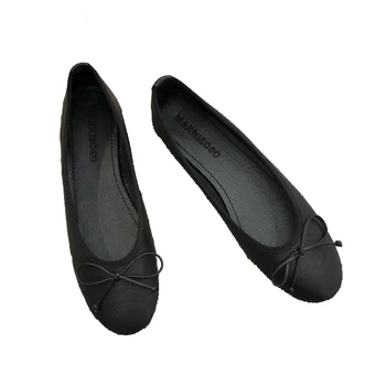 Klasické Ženské Bytov Balerína Topánky Ženy Módnej Značky Kolo Prst Balet Luk Uzol Plytké Moccasin Pošmyknúť Na Loafer Zapatos Mujer 5