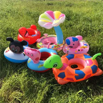 Nafukovacie Float Sedadlo Baby Plávanie Kruhu Auto Tvar Batoľa Plávanie Krúžok Dieťa Dieťa Plávať Krúžok Príslušenstvo Vody Zábavný Bazén Hračky 5