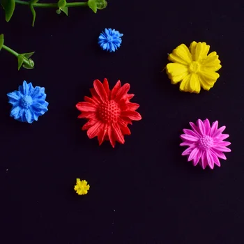 Aomily 6 Otvorov 3D Kvety Silikónové Tortu Fondant Formy DIY Ručne vyrábané Čokoládové Cookies Plesne Pečenie Koláča Pečivo Pečiva Nástroj 5