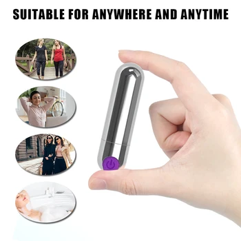 IKOKY Silný Výkon 10 Rýchlosť Mini Bullet Vodotesný Vibrátor Bradavky G-spot Masér USB Nabíjateľné Sexuálne Hračky Pre Ženy 5