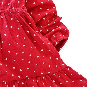 Dievčatá Oblečenie Na Jeseň Nové Deti Clohting Dot Tlače Módne Deti Princezná Šaty Detské Dievčenské Šaty 5
