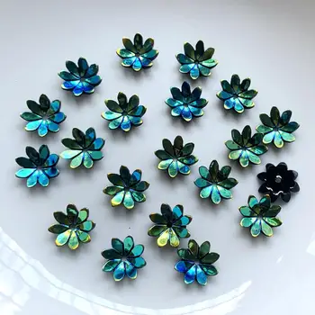 50pcs Flower Nail Art Drahokamu non tepla opravy plochých späť akrylových nechtov kameň nail art decoration DIY šperky, takže príslušenstvo 5