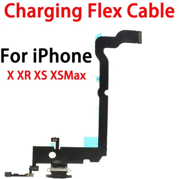 Nabíjací Port Dátový Konektor Flex Kábel S Mikrofónom Pre iPhone X XR XS XSMax Náhradné Diely 5
