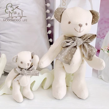15 cm Premium Roztomilý Medvedík Vypchaté Zvieratá Bábika Krásne Baby Nursey Látkové Hračky Bavlnená posteľná Bielizeň Ručný Mini Spoločné Medveď Plyšové Hračky 5