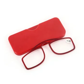 hot predaj palicu na telefón, MINI klip nosa okuliare na čítanie 1.0 3,5 Prenosné presbyopic okuliare s puzdrom 5