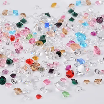 Crystal Micro Diamond Multi-veľkosť Pixie Drahokamu Mini Perličiek 3D Nechtov Kamienkami Manikúra Príslušenstvo Číre Sklo Nail Art 5