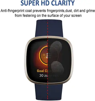 2 ks Plné Pokrytie Screen Protector pre Fitbit Naopak 3 & Zmysel Mäkké Hydrogel Ochranný Film Smartwatch Príslušenstvo 5